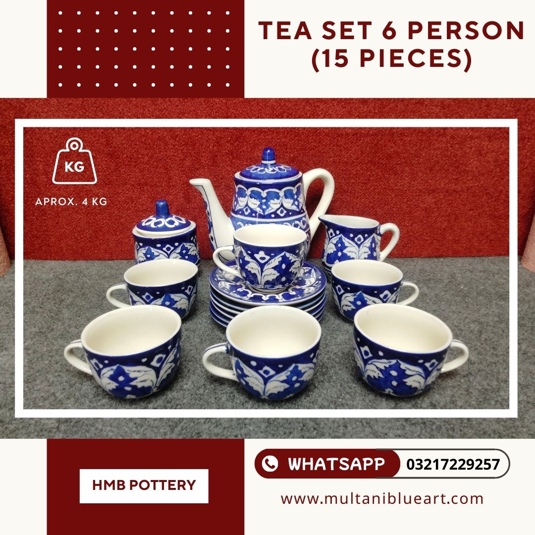 Tea Set 6 Person (15 Pieces)